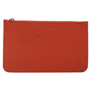 LOUIS VUITTON Epi Neverfull PM Pouch Orange LV Auth BA1936-2