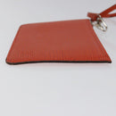 LOUIS VUITTON Epi Neverfull PM Pouch Orange LV Auth BA1936-4