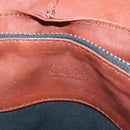 Chloe Betty Hand Bag Leather Brown Silver gold Auth BA1940-19