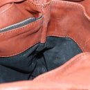 Chloe Betty Hand Bag Leather Brown Silver gold Auth BA1940-21