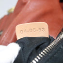 Chloe Betty Hand Bag Leather Brown Silver gold Auth BA1940-12