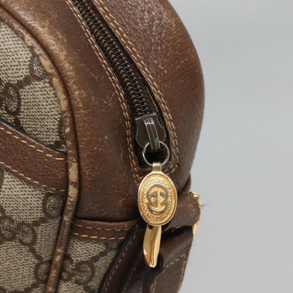 GUCCI GG Supreme Shoulder Bag PVC Beige Gold 001 56 0942 Auth BA1941