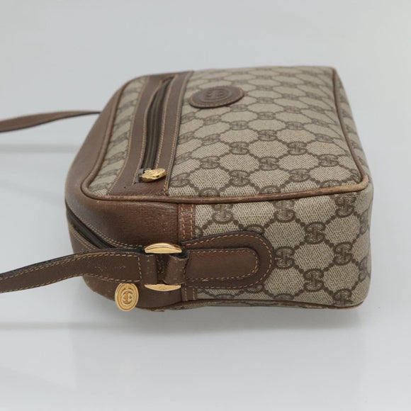 GUCCI GG Supreme Shoulder Bag PVC Beige Gold 001 56 0942 Auth BA1941