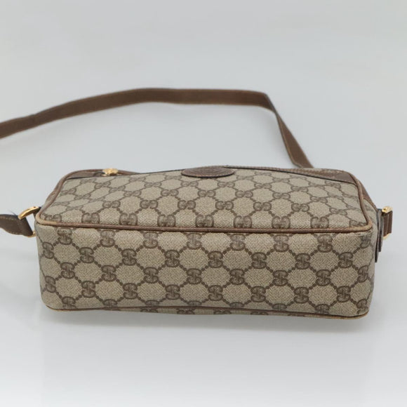 GUCCI GG Supreme Shoulder Bag PVC Beige Gold 001 56 0942 Auth BA1941