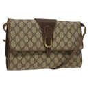 GUCCI GG Supreme Shoulder Bag PVC Beige Gold 904 02 050 Auth BA1943-1