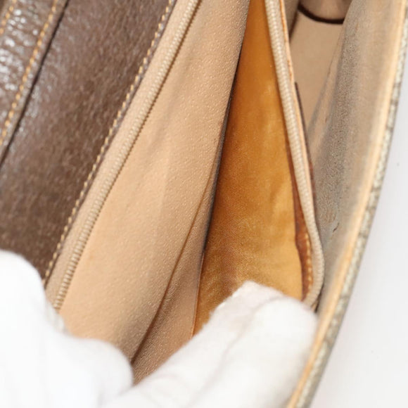 GUCCI GG Supreme Shoulder Bag PVC Beige Gold 904 02 050 Auth BA1943