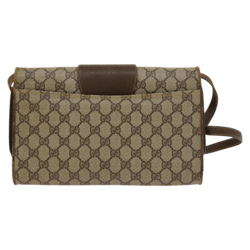 GUCCI GG Supreme Shoulder Bag PVC Beige Gold 904 02 050 Auth BA1943 - 0