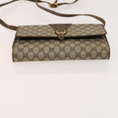 GUCCI GG Supreme Shoulder Bag PVC Beige Gold 904 02 050 Auth BA1943-5