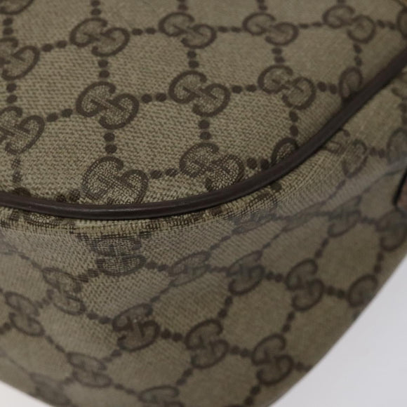 GUCCI GG Supreme Web Sherry Line Shoulder Bag PVC Beige 89 02 032 Auth BA1944