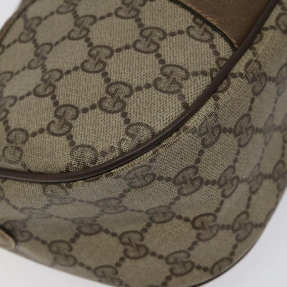 GUCCI GG Supreme Web Sherry Line Shoulder Bag PVC Beige 89 02 032 Auth BA1944