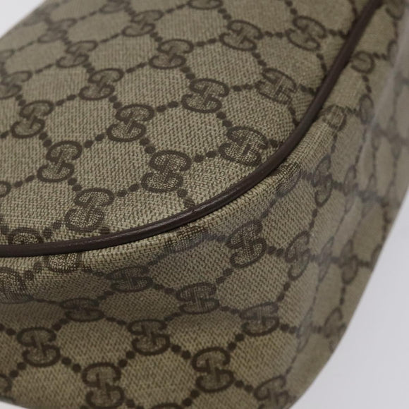 GUCCI GG Supreme Web Sherry Line Shoulder Bag PVC Beige 89 02 032 Auth BA1944