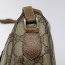 GUCCI GG Supreme Web Sherry Line Shoulder Bag PVC Beige 89 02 032 Auth BA1944-8