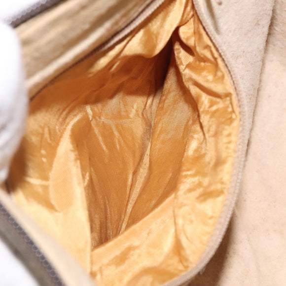 GUCCI GG Supreme Web Sherry Line Shoulder Bag PVC Beige 89 02 032 Auth BA1944