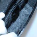 GUCCI Shoulder Bag Enamel Black Gold 007 3444 0282 Auth BA1950-10