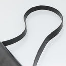 GUCCI Shoulder Bag Enamel Black Gold 007 3444 0282 Auth BA1950-8