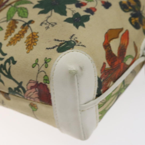 GUCCI Shoulder Bag Canvas Beige Gold 007 115 1093 Auth BA1952