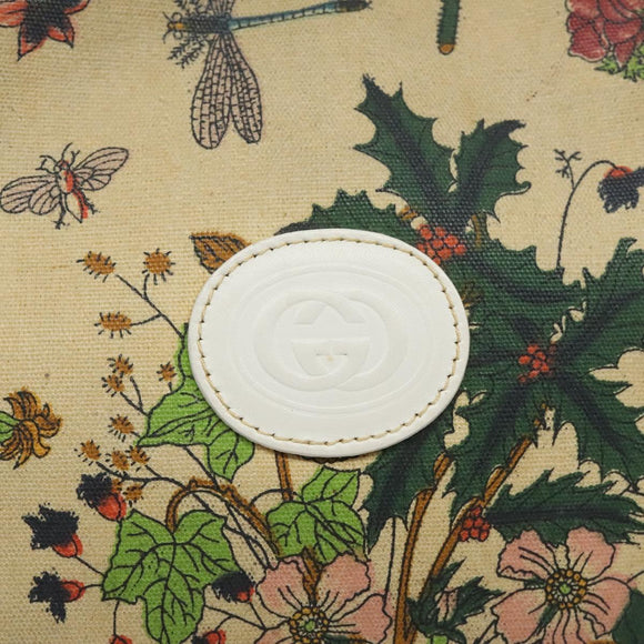 GUCCI Shoulder Bag Canvas Beige Gold 007 115 1093 Auth BA1952