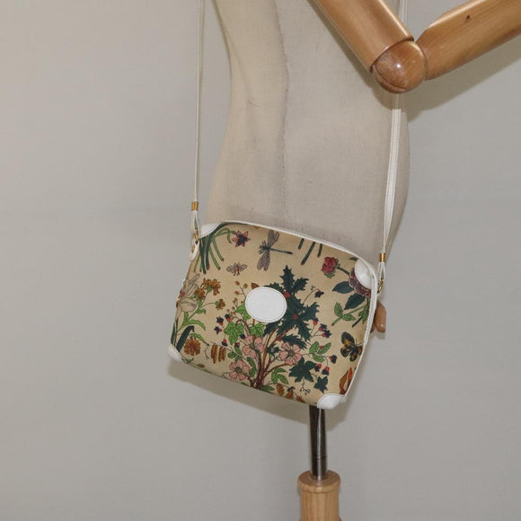 GUCCI Shoulder Bag Canvas Beige Gold 007 115 1093 Auth BA1952