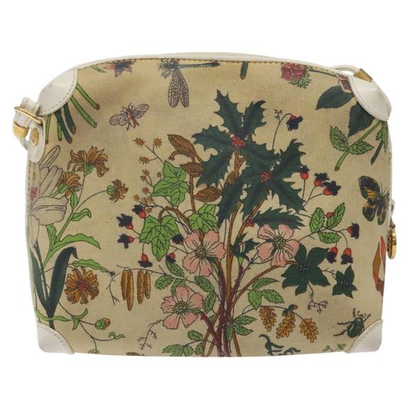 GUCCI Shoulder Bag Canvas Beige Gold 007 115 1093 Auth BA1952