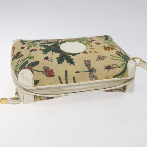 GUCCI Shoulder Bag Canvas Beige Gold 007 115 1093 Auth BA1952