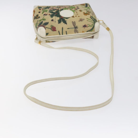 GUCCI Shoulder Bag Canvas Beige Gold 007 115 1093 Auth BA1952