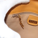 GUCCI Shoulder Bag Canvas Leather Beige 007 261 0074 Auth BA1953-22