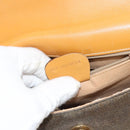 GUCCI Shoulder Bag Canvas Leather Beige 007 261 0074 Auth BA1953-12