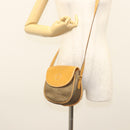GUCCI Shoulder Bag Canvas Leather Beige 007 261 0074 Auth BA1953-23