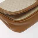 GUCCI Micro GG Supreme Shoulder Bag PVC White Gold Auth BA1955-9