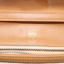 GUCCI Micro GG Supreme Shoulder Bag PVC White Gold Auth BA1955-18