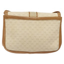 GUCCI Micro GG Supreme Shoulder Bag PVC White Gold Auth BA1955-2