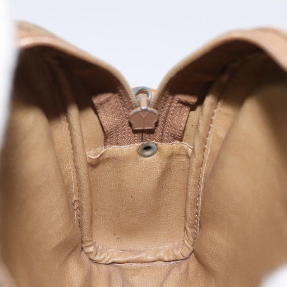 GUCCI Micro GG Supreme Shoulder Bag PVC Beige Auth BA1956