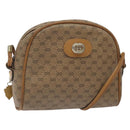 GUCCI Micro GG Supreme Shoulder Bag PVC Beige Auth BA1956-1