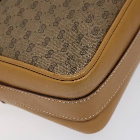 GUCCI Micro GG Supreme Shoulder Bag PVC Beige Gold 001 067 1281 Auth BA1957