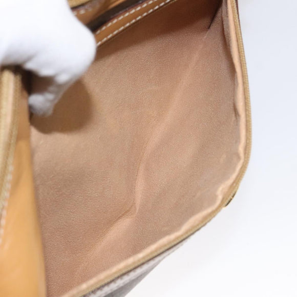 GUCCI Micro GG Supreme Shoulder Bag PVC Beige Gold 001 067 1281 Auth BA1957