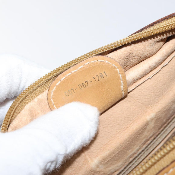 GUCCI Micro GG Supreme Shoulder Bag PVC Beige Gold 001 067 1281 Auth BA1957