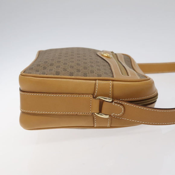 GUCCI Micro GG Supreme Shoulder Bag PVC Beige Gold 001 067 1281 Auth BA1957