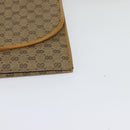 GUCCI Micro GG Supreme Shoulder Bag PVC Beige Gold Auth BA1958-14