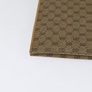 GUCCI Micro GG Supreme Shoulder Bag PVC Beige Gold Auth BA1958-15