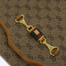 GUCCI Micro GG Supreme Shoulder Bag PVC Beige Gold Auth BA1958-17