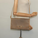 GUCCI Micro GG Supreme Shoulder Bag PVC Beige Gold Auth BA1958-22