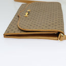 GUCCI Micro GG Supreme Shoulder Bag PVC Beige Gold Auth BA1958-4