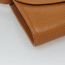 Christian Dior Shoulder Bag Leather Beige Auth BA196-14