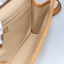 Christian Dior Shoulder Bag Leather Beige Auth BA196-17