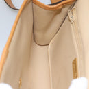 Christian Dior Shoulder Bag Leather Beige Auth BA196-18