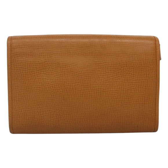 Christian Dior Shoulder Bag Leather Beige Auth BA196