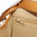 Christian Dior Shoulder Bag Leather Beige Auth BA196-23