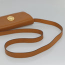 Christian Dior Shoulder Bag Leather Beige Auth BA196-7