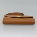 Christian Dior Shoulder Bag Leather Beige Auth BA196-5