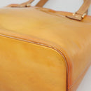 LOUIS VUITTON Monogram Vernis Houston Hand Bag Beige M91004 LV Auth BA1969-10